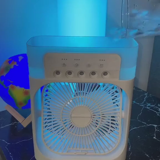Portable air cooler complete demonstration - setup guide, features overview, cooling performance test and user manual tutoria