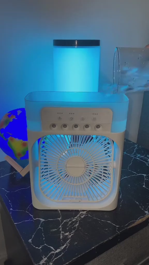 Portable air cooler complete demonstration - setup guide, features overview, cooling performance test and user manual tutoria