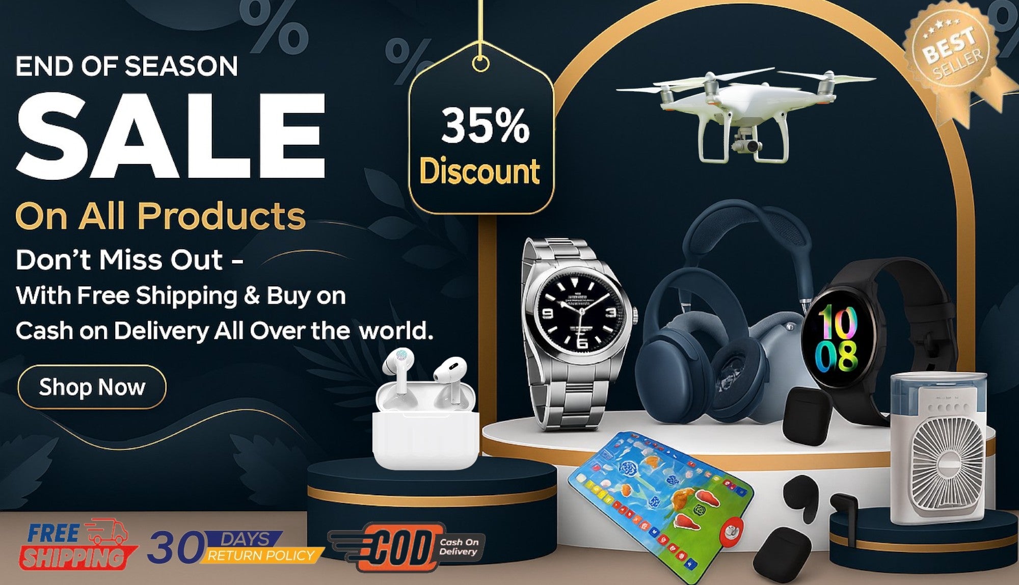 sale advertisement on all products
